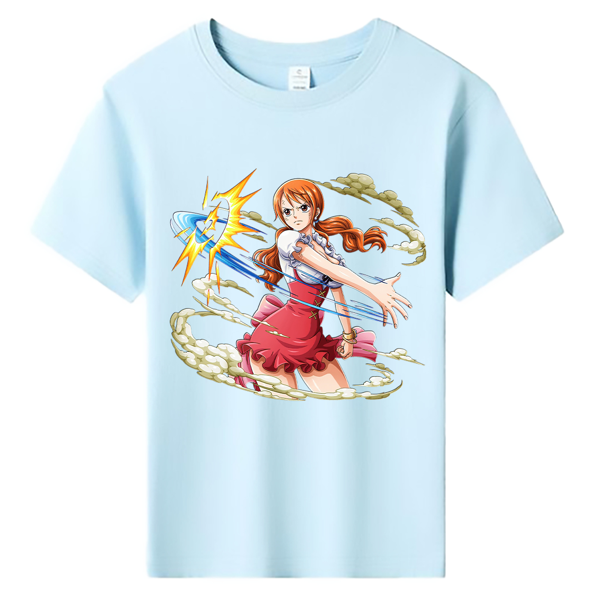 （画像用） ワンピース ナミ ONE PIECE Nami 綿100％キッズTシャツ（フロントプリント）